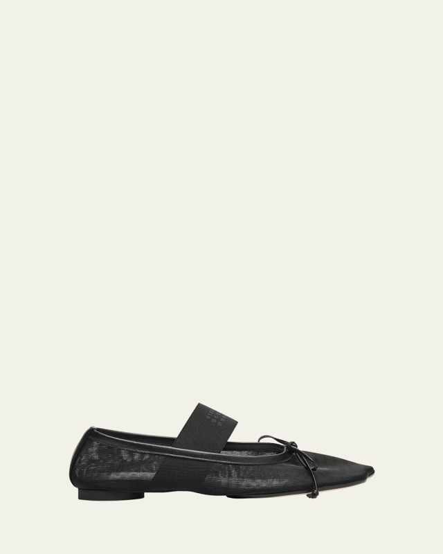 Mesh Anatomic Numeric Ballerina Flats
